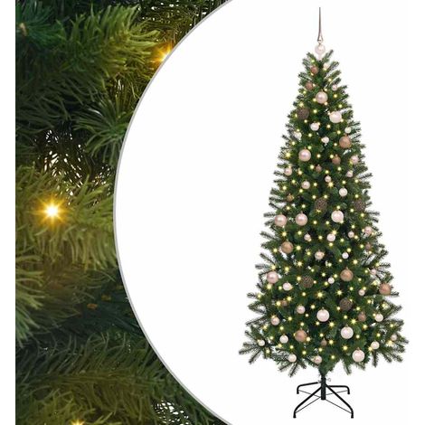 Albero di Natale artificiale con 300 LED Verde 210 cm PE e PVC vidaXL (1/5)