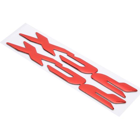 Paire d'autocollants 3D souples en plastique pour moto, logo latéral, compatibles avec Honda PCX 150/125 (2017-2019), rouge. (1/5)