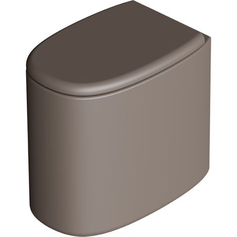 IDILLA WC monobloc. Café mat. Abattant soft close. Kit fix