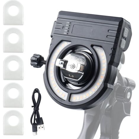 Jeffergarden ‌Pistolet à Peinture LED avec Câble de Charge – Lumière Réglable 2700K-6500K, 250-500lm, Réduit les Retouches‌ (1/5)