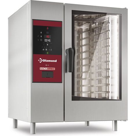 Four gaz vapeur directe et convection 10 x GN + cleaning - Diamond