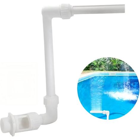 Fontaine de piscine avec pulvérisateur d'eau, accessoire décoratif pour piscine et bassin, jet d'eau effet cascade, installation facile (1/5)