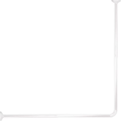 Asta doccia angolare in alluminio 80x80cm - bianco - Tendance