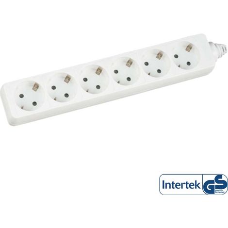 Multiprise Inline 16465W blanche 6 prises 3500 W