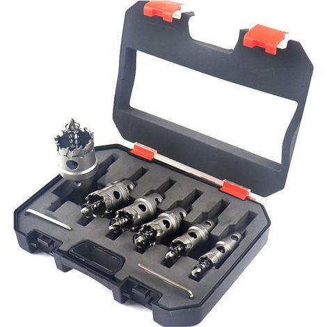 Kit 6 Frese a Tazza HSS 16-35mm Seghe per Metallo Alluminio Plastica Legno