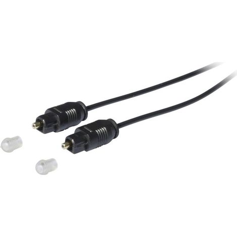 Câble de raccordement Kash 30L502 [1x Toslink mâle (ODT) - 1x Toslink mâle (ODT)] 1.50 m noir contacts dorés D23682