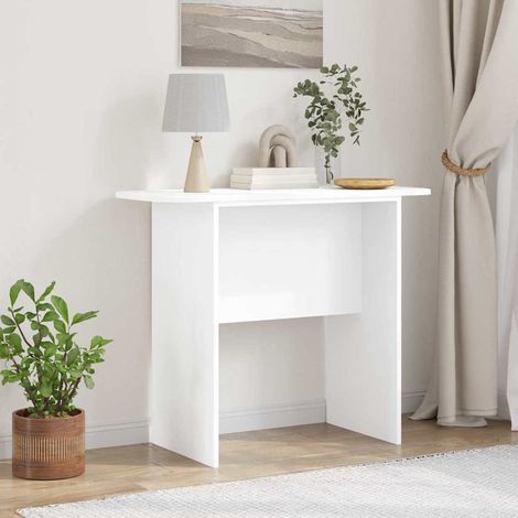 vidaXL Tavolo consolle Bianco 93 x 40 x 75 cm Legno multistrato