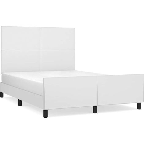 Maison Exclusive - Giroletto con Testiera Bianco 140x190 cm in Similpelle (1/5)