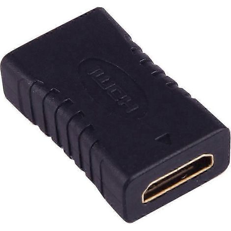 Adaptateur mini HDMI femelle vers mini HDMI femelle (plaqué or) (noir) 26 secondes (1/4)