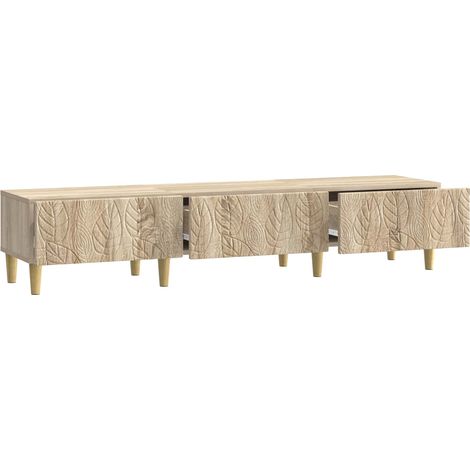 vidaXL TV Cabinet 147 x 34.5 x 30 cm Sonoma Oak Engineered Wood (1/4)