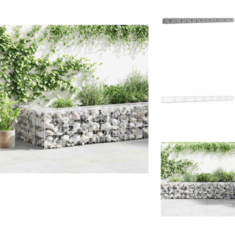 Mur à gabion avec couvercles Acier galvanisé 900x50x50 cm - Mur En Gabion - Cloture Gabion - Clôture Décorative - Panneau De Clôture - Isolation Phonique (1/5)