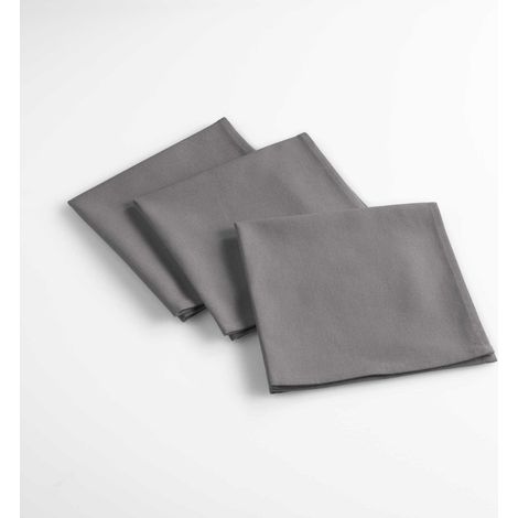 3 Serviettes de table Aubelines anthracite