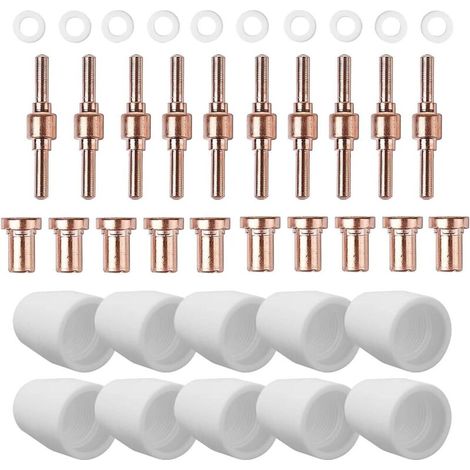 Reboot Accessoire pour cutter plasma - Perceuse et pièces de rechange - Compatible avec les cutters plasma Parkside tels que RBC6000, CUT50, CUT60.40 consommables tels que les cabanes en (1/5)