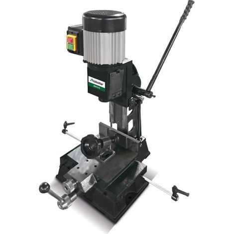 Holzstar – Mortaiseuse à bédane carré jusqu'à 16 mm – Moteur 0,37 kW 230V – Construction en fonte – Étau robuste avec mâchoires mobiles