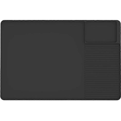Tapis de bar à café en silicone 24 x 16 pouces avec tapis égouttoir amovible pour comptoirs de cuisine (1/5)