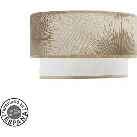 AKUNADECOR Applique Modèle Népal Doré Avec Double Abat-jour