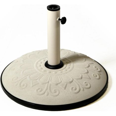 Base ombrellone Bianco 50 cm 25 kg mod. Michigan