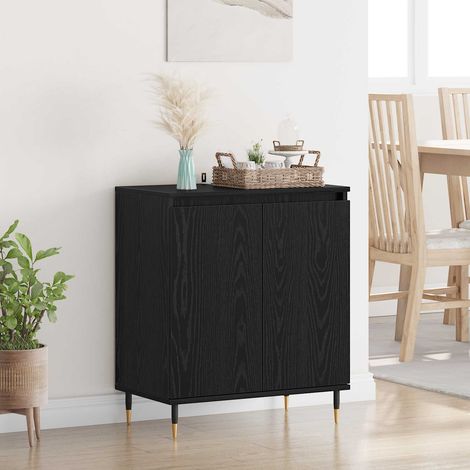 vidaXL  Sideboard  Black Oak 60 x 35 x 70 cm Engineered Wood