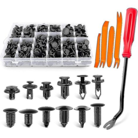 240 clips de fixation pour pare-chocs, rivets en plastique pour voiture, fixations à pression (1/4)