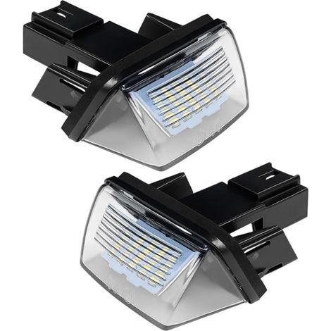 2-teilige LED-Kennzeichenbeleuchtung für Berlingo, C3, C4, C5, DS4, Saxo, Xsara, 206, 207, 306, 307, 308, 406, 407, 5008 und Partner, OEM-Ersatz 6340A3 6340.A3 (1/5)