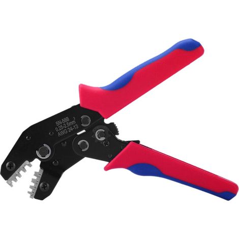 Pince à sertir moletée -58B, outil de sertissage 0,25-2,5 mm² AWG24-13 pour pinces à sertir électriques-AquaForge (1/5)
