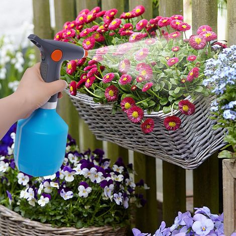 Vaporisateur électrique à pompe 1 l - Vaporisateur portable avec atomiseur rechargeable par USB - Batterie de 2000 mAh - Pour le nettoyage de la maison, l'alcool, le jardinage (1/5)