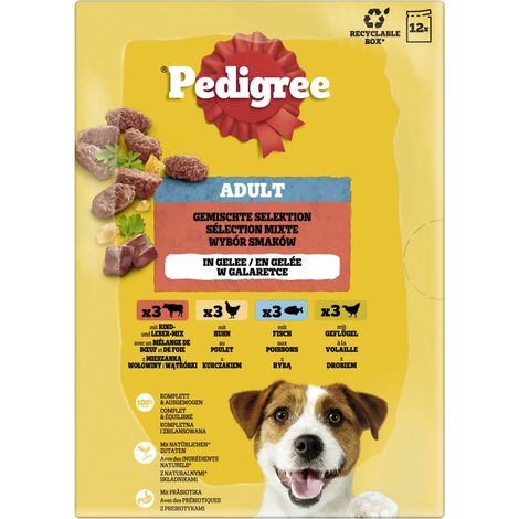 Pedigree Hundenassfutter Adult 12 x 100 g Gemischte Selektion (1/3)