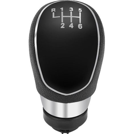 Pommeau de Levier de Vitesse, Keenso Bouton de Changement de Levier de Vitesse pour Voiture 6 Vitesses Manuel en Plastique ABS (1/5)