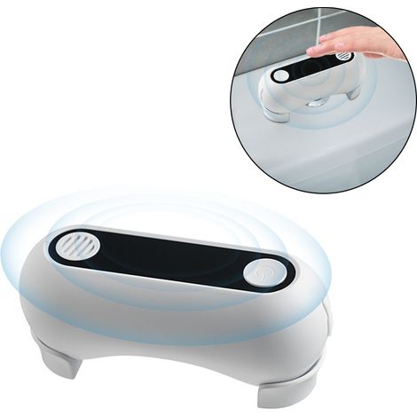 Chasse d'eau automatique sans contact, rechargeable, à détecteur de mouvement, pour la maison, les restaurants et les hôtels. Bouton de chasse d'eau sans contact, économie d'eau, étanche IPX5. (1/2)