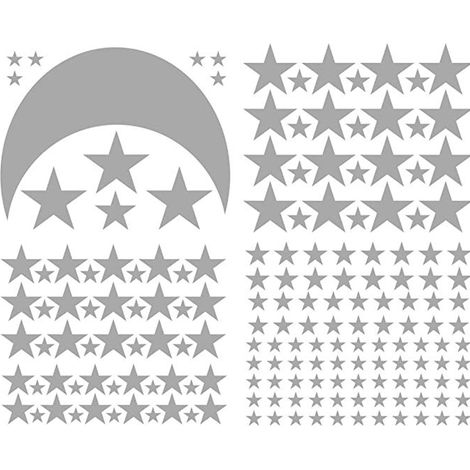 Stars Wall Decals (177 Decals) Wall Stickers- Removable Home Decoration- Easy to Peel Stick Painted Walls (1/5)