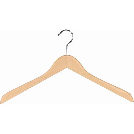 Konfektionsbügel ohne Steg 45 cm Natur/lackiert gewachst
