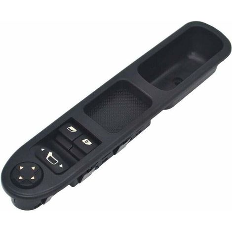 Bouton Leve Vitre - Interrupteur Reglage Retroviseur Electrique - Pour Peugeot 207 CC SW C3 - Avant Gauche - 1 Unite (1/4)