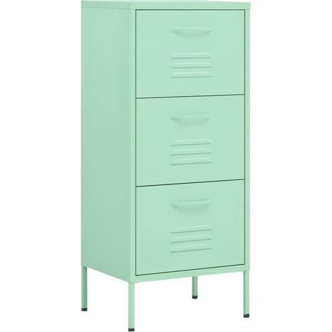 Maison Exclusive - Armoire de rangement Vert menthe 42,5x35x101,5 cm Acier (1/5)