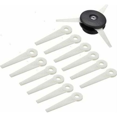 Tête de débroussailleuse XVX + 12 lames de coupe pour STIHL POLYCUT 6-3 FS38 FS40 FS45 (1/5)