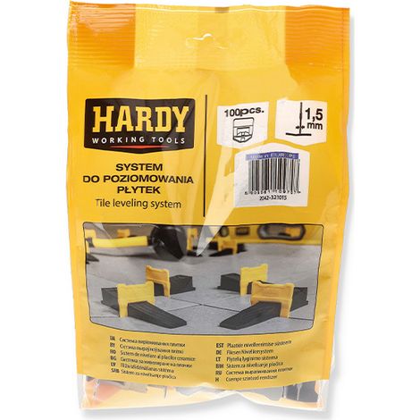 Clips für das Nivelliersystem Hardy 1,5 mm 100 Stück