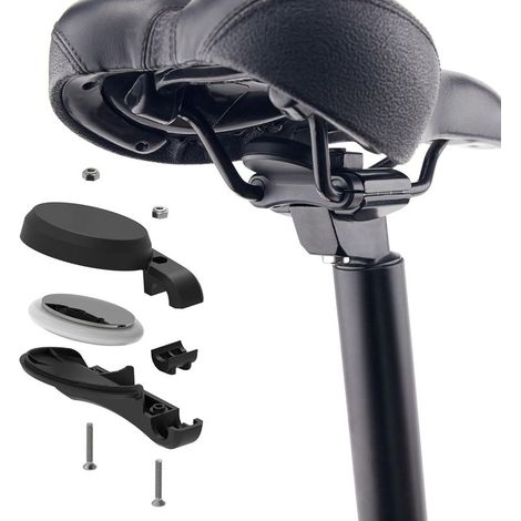 Bicycle mount for AirTag, AirTag bicycle mount hidden on the bicycle saddle, anti-theft GPS tracker bicycle accessory, compatible with mountain bikes and racing bikes. (1/5)