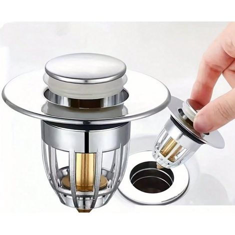 colador de fregadero, tapón de desagüe, tapón de desagüe, Tapón de desagüe de lujo, Lavabo, Tapón de tapón, inodoros, Lavabo, Tapón emergente (1/5)