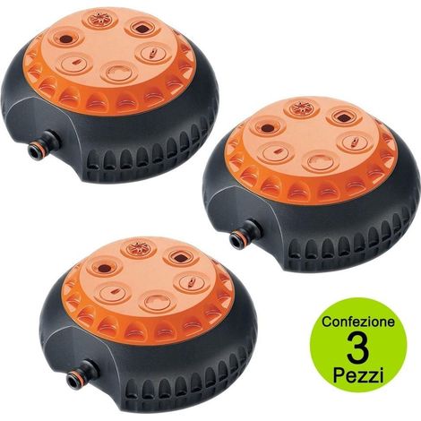 CLABER 8654 IRRIGATORE MULTIFUNZIONE 6 GETTI GIARDINO IRRIGAZIONE PRATO 3 PZ (1/2)