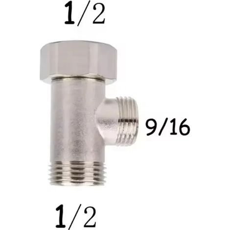 Tuyau d'eau haute pression antidéflagrant avec écrou en cuivre G1/2" en acier inoxydable 304 (80 cm) (1/2)