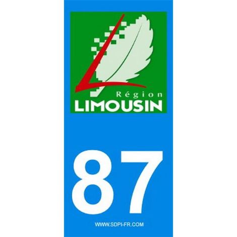 ADHESIFS REGION DEPARTEMENT 87 NOUVELLE AQUITAINE X2
