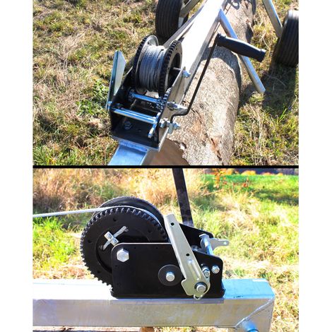 Seilwinde für Artikel 67997 Stammholzwagen mit 2 Rädern / Tragkraft 700 Kg (1/2)