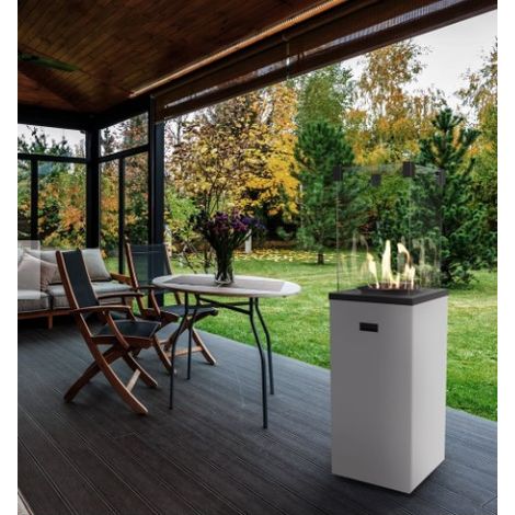 KIT DE CALEFACCIÓN A GAS PATIO SLIM BLANCO 8,2 KW MANUAL