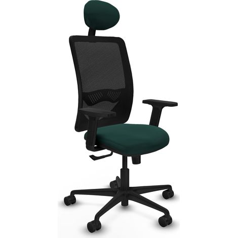 Silla ergonómica piqueras y crespo Zulema negro soporte lumbar (1/2)