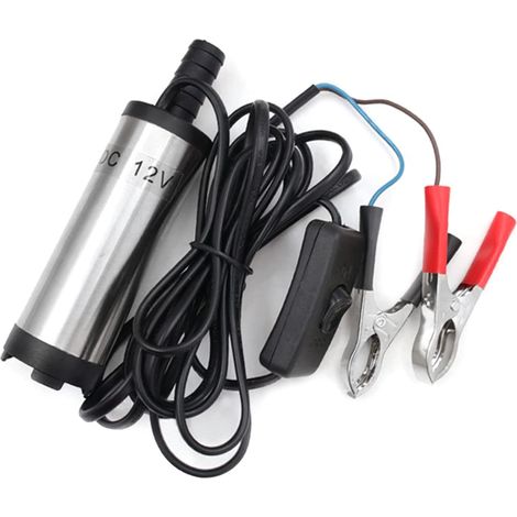 Transfert d'amorçage électrique en acier inoxydable pour voiture, camping, huile 12 V CC (1/5)