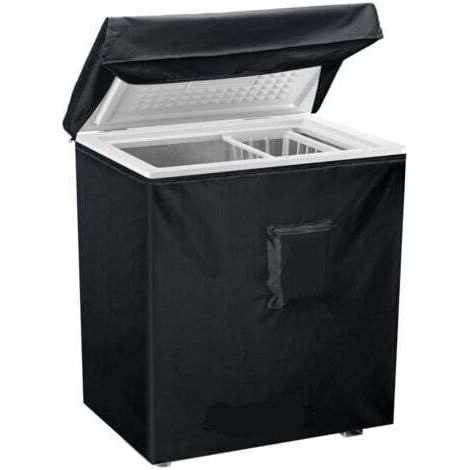 Housse pour Congélateur Coffre, Housse De Protection Imperméable Pour Congélateur Armoire,avec couvercle supérieur pour ouverture, poche à fermeture pour Terrasse Jardin Balcon Cou(64x58x87cm) (1/5)