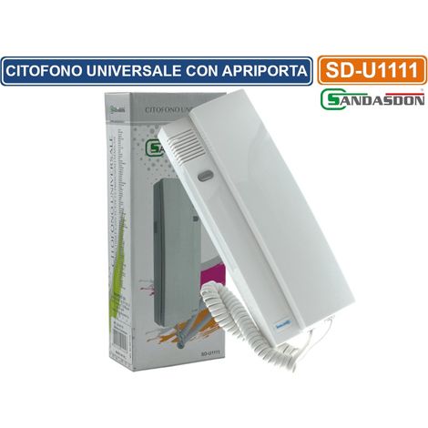 CITOFONO UNIVERSALE COMPATIBILE CON COMELIT URMET CONVERSAZIONE BILATERALE APRIPORTA (1/4)