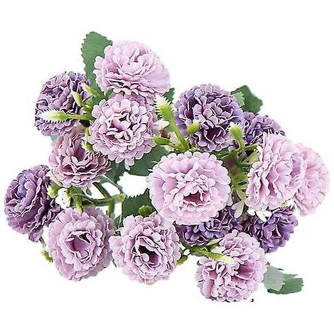 Bouquet de lilas artificiel réaliste, aux couleurs inaltérables, facile d'entretien et idéal pour la décoration intérieure.violet (1/5)