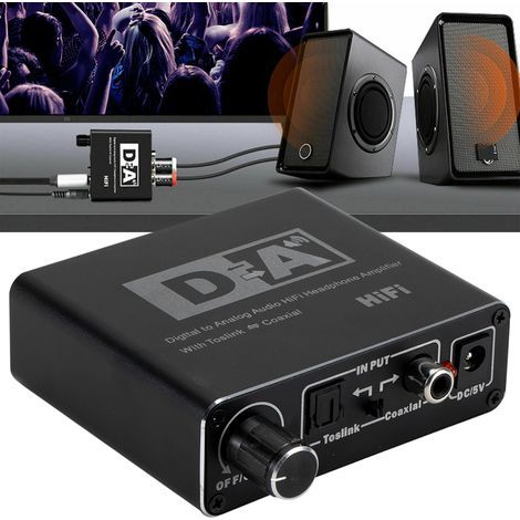 Convertitore audio DAC bidirezionale ottico/coassiale con interruttore (1/5)