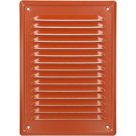 KOTARBAU Grille de Ventilation 230 x 165 mm Brique En Acier Galvanisé Grille D'aération avec Moustiquaire Résistante à la Corrosion