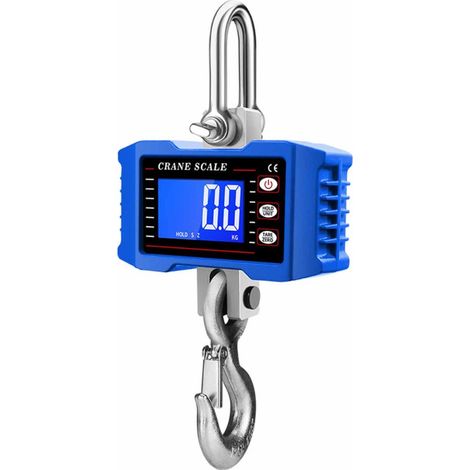 Balance de Grue Numérique 2000kg - Balance Suspendue Robuste avec Écran LCD, Alimentée par Batterie (1/4)